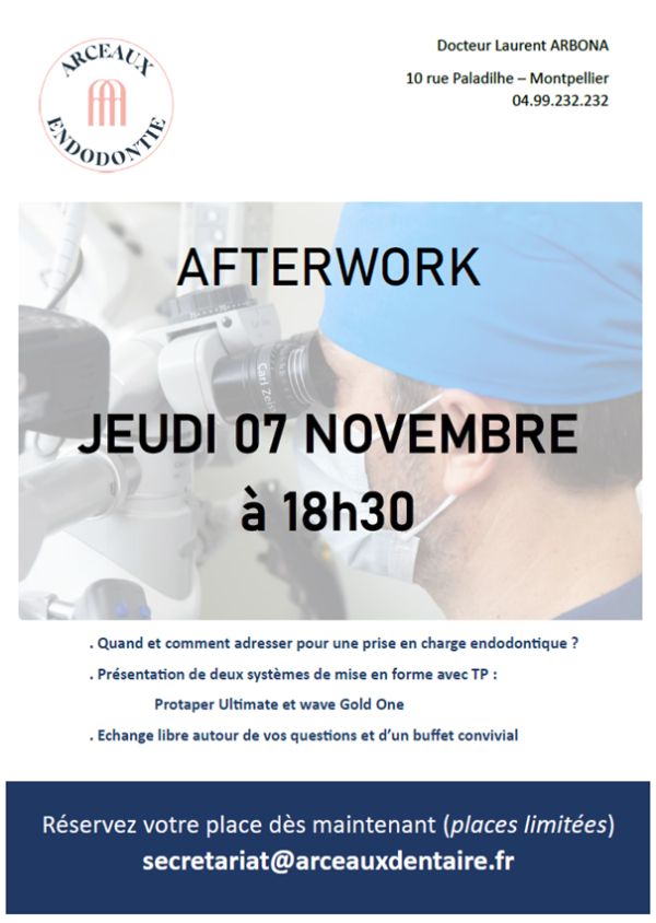 1er AFTERWORK ENDODONTIE 2024